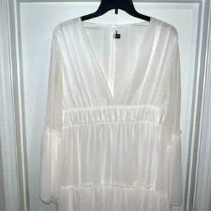 White baby doll dress